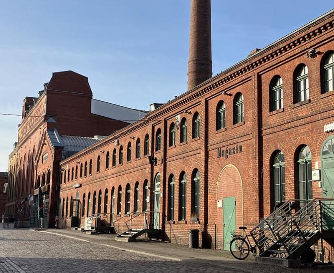 Blick in den Hof der Kulturbrauerei