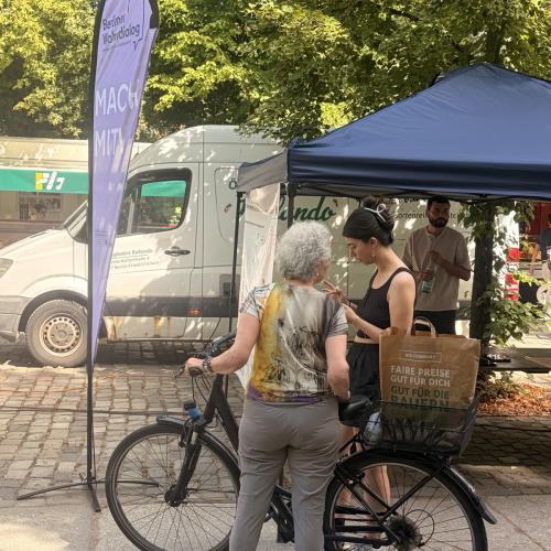Stand zum Wohndialog auf Marktplatz, (c) Planergemeinschaft